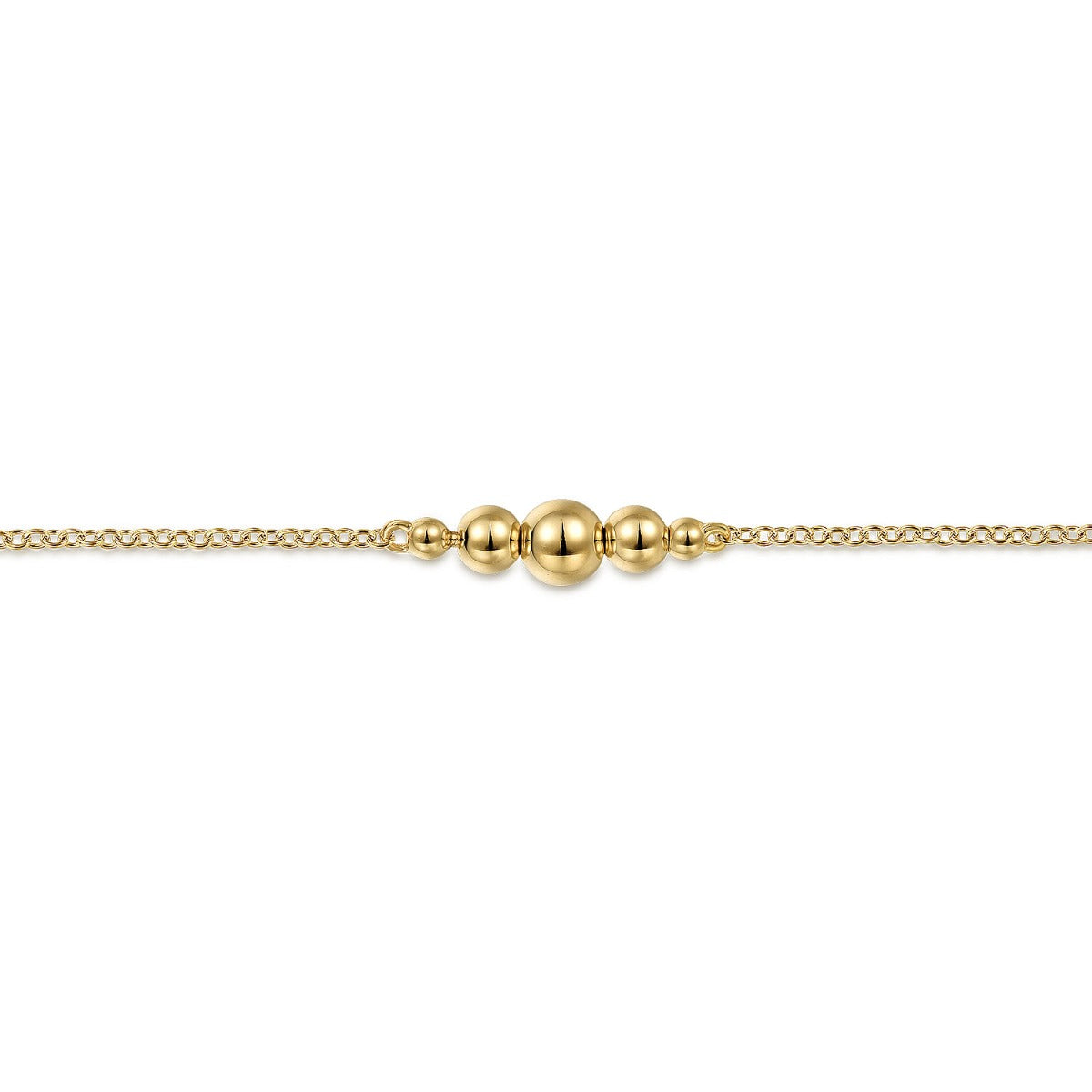 14K Yellow Gold Bujukan Chain Ankle Bracelet