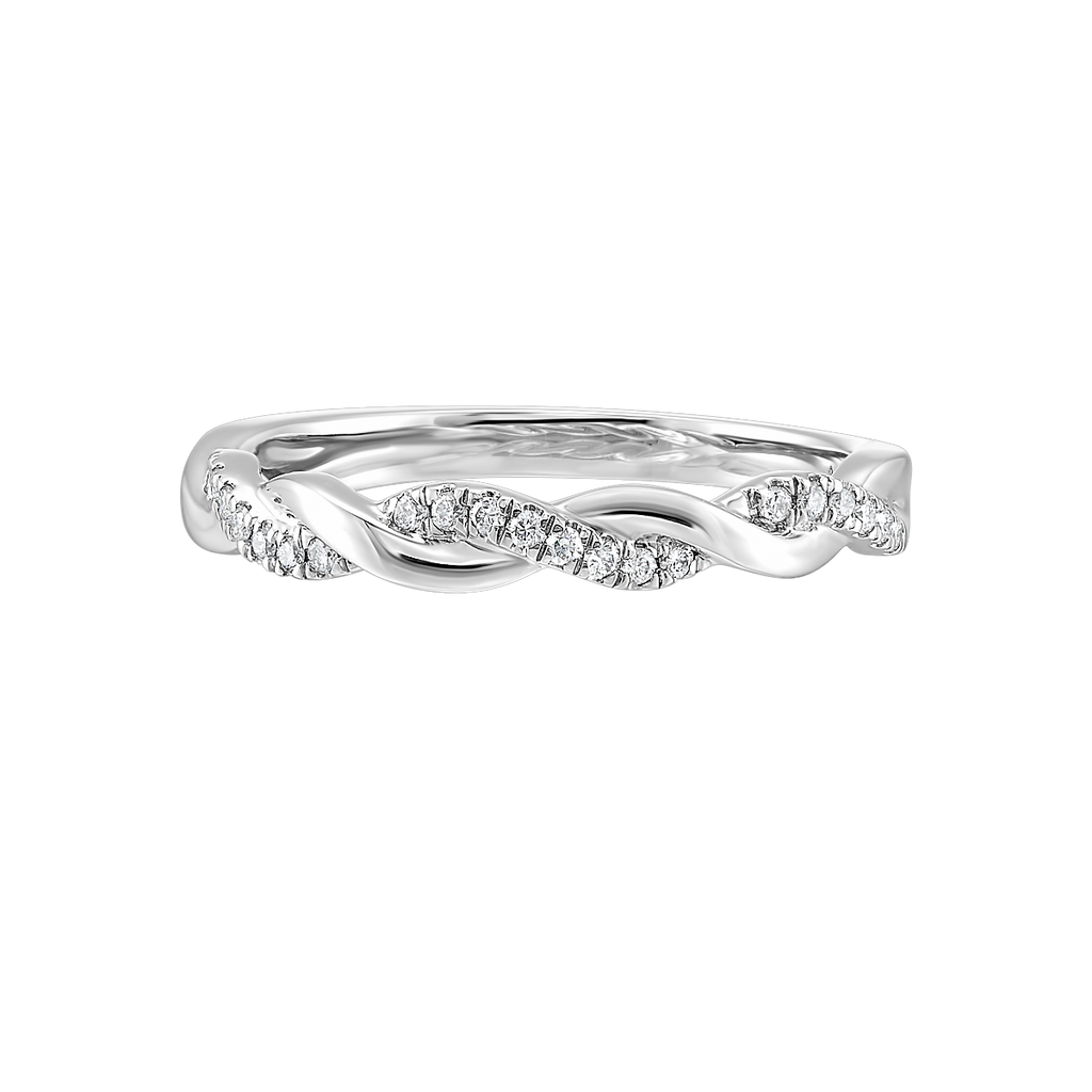 14k White Gold Lab Grown Wedding Band