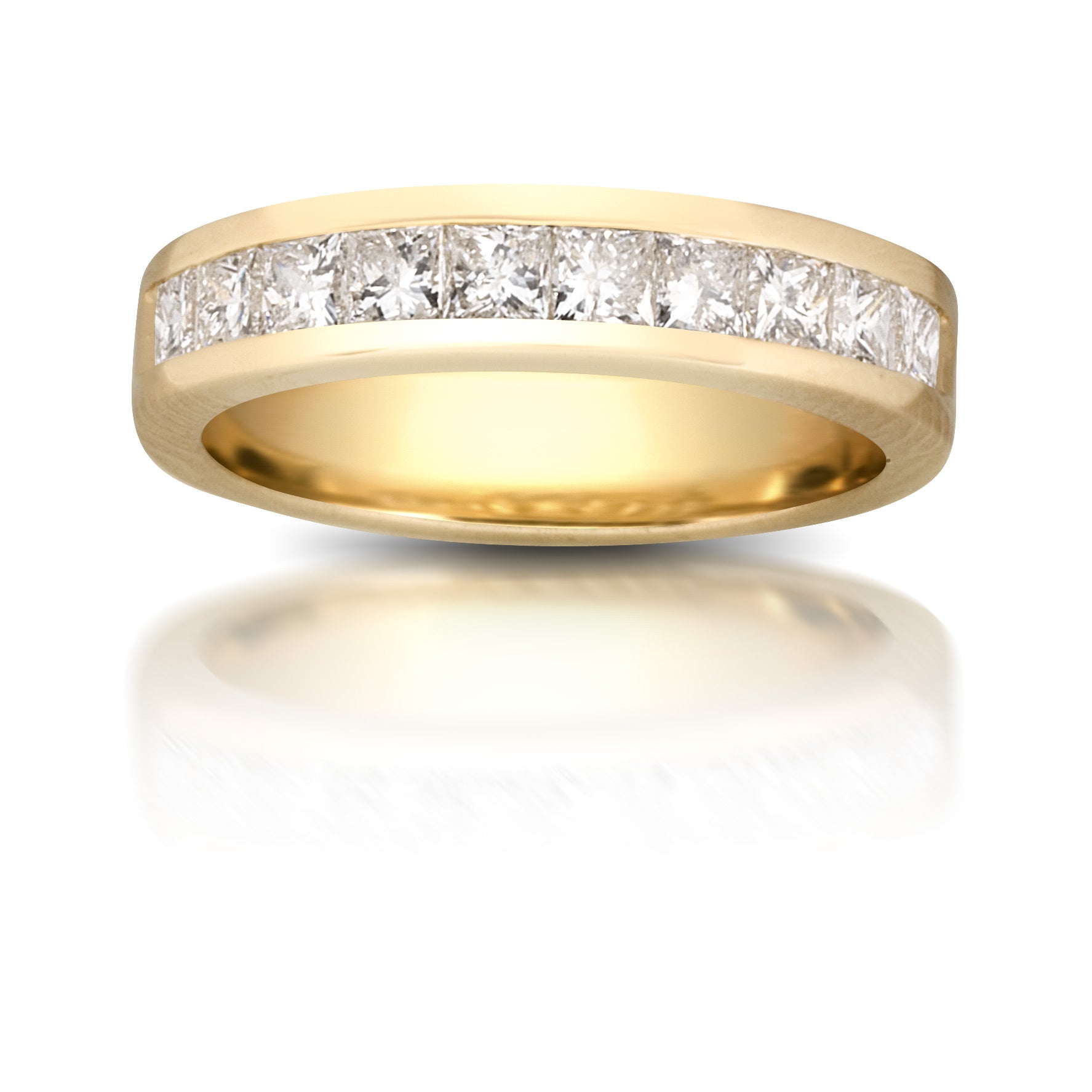 14k Yellow Gold 1.00tdw Diamond Wedding Band