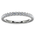 14k White Gold Wedding Band Angle View
