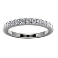 14k White Gold Wedding Band Angle View