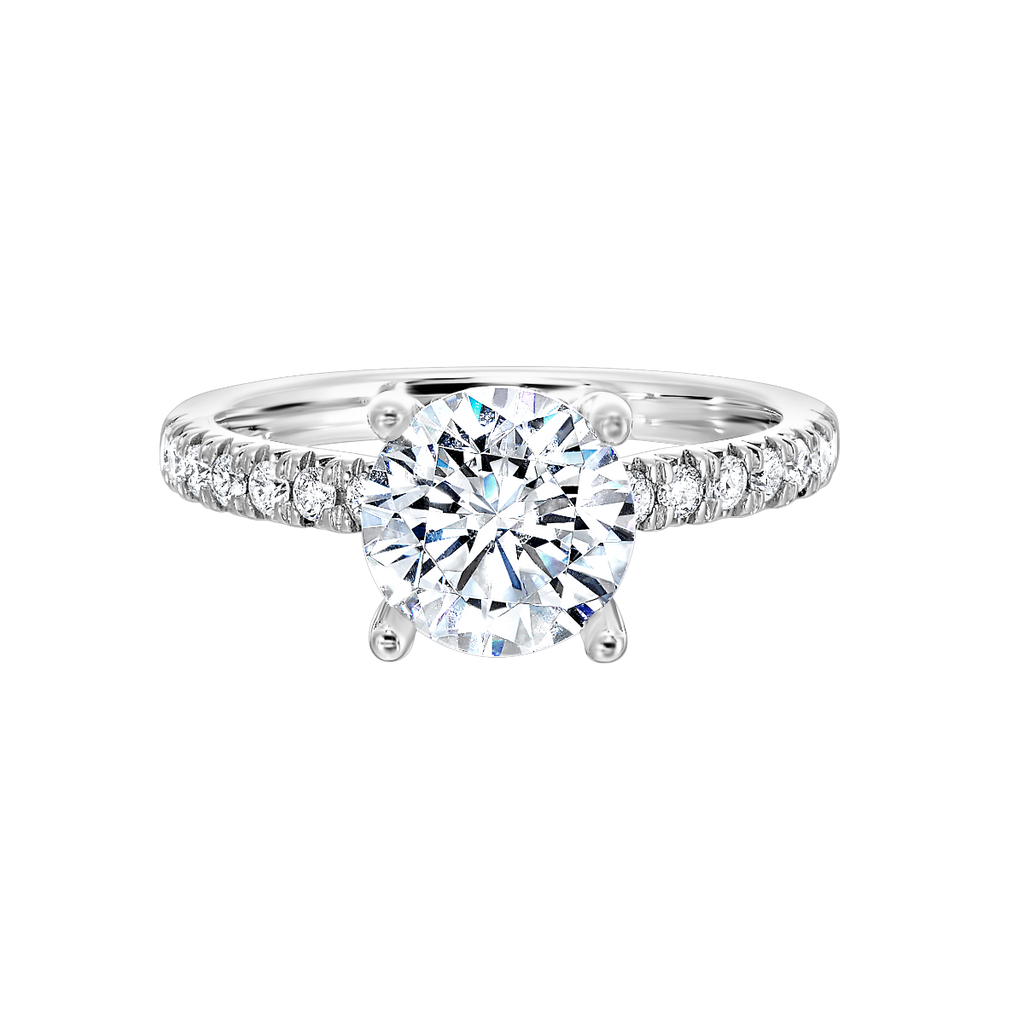 14k White Gold Lab Grown Semi Mount