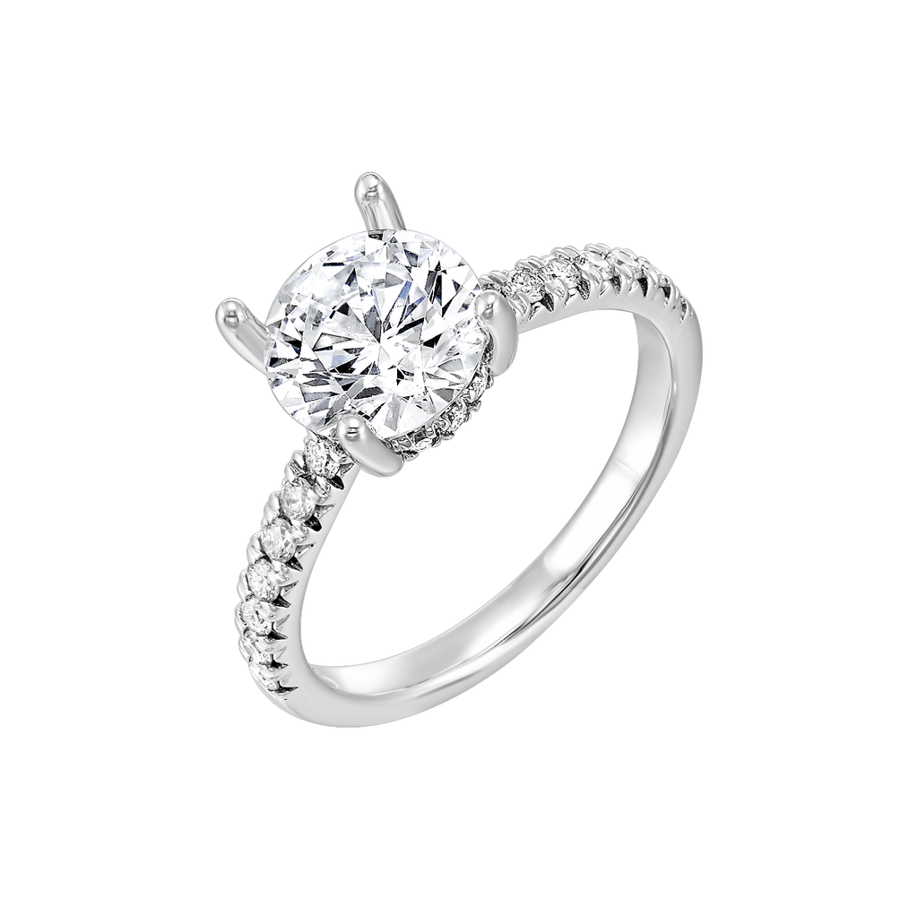 14k White Gold Lab Grown Semi Mount