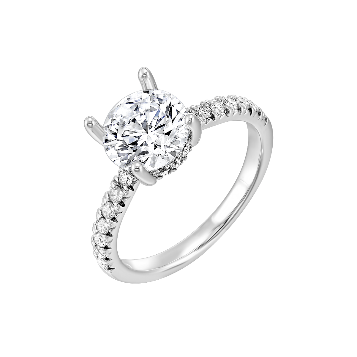 14k White Gold Lab Grown Semi Mount