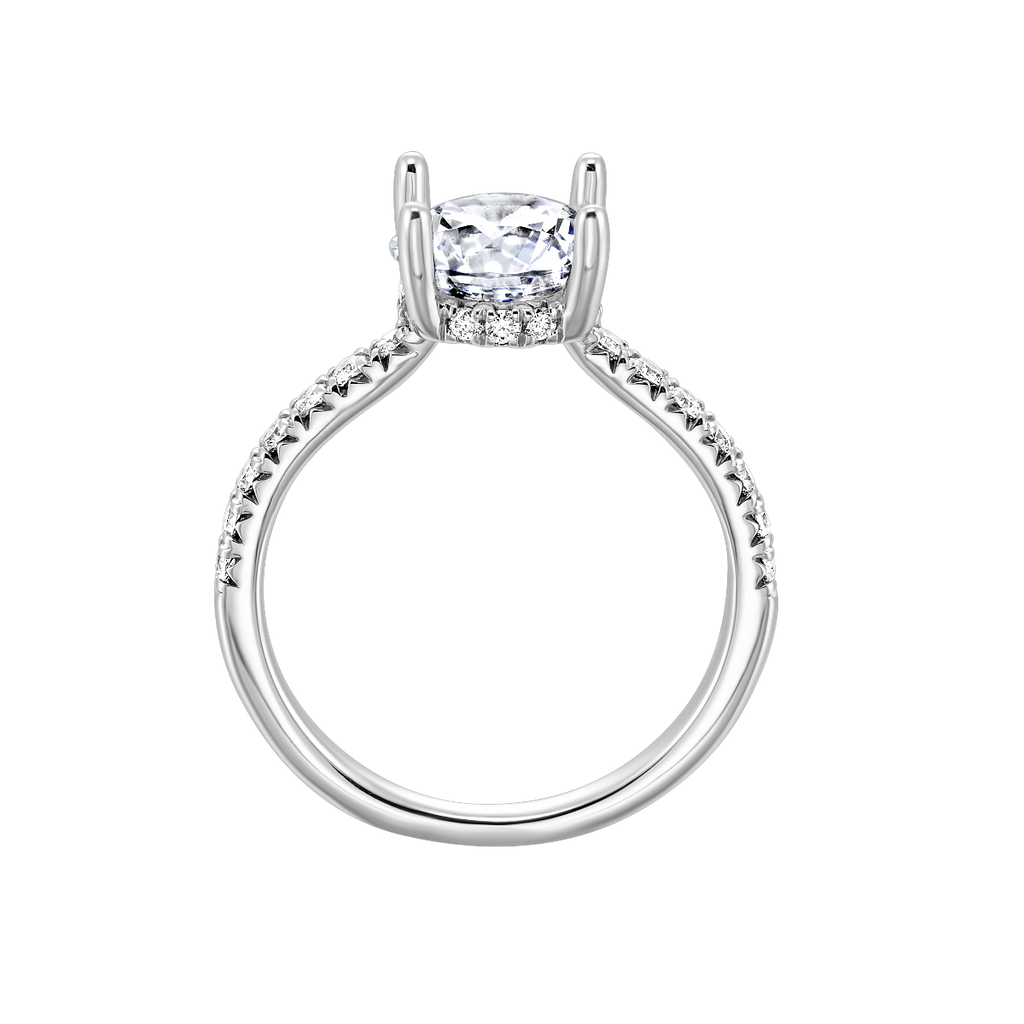 14k White Gold Lab Grown Semi Mount