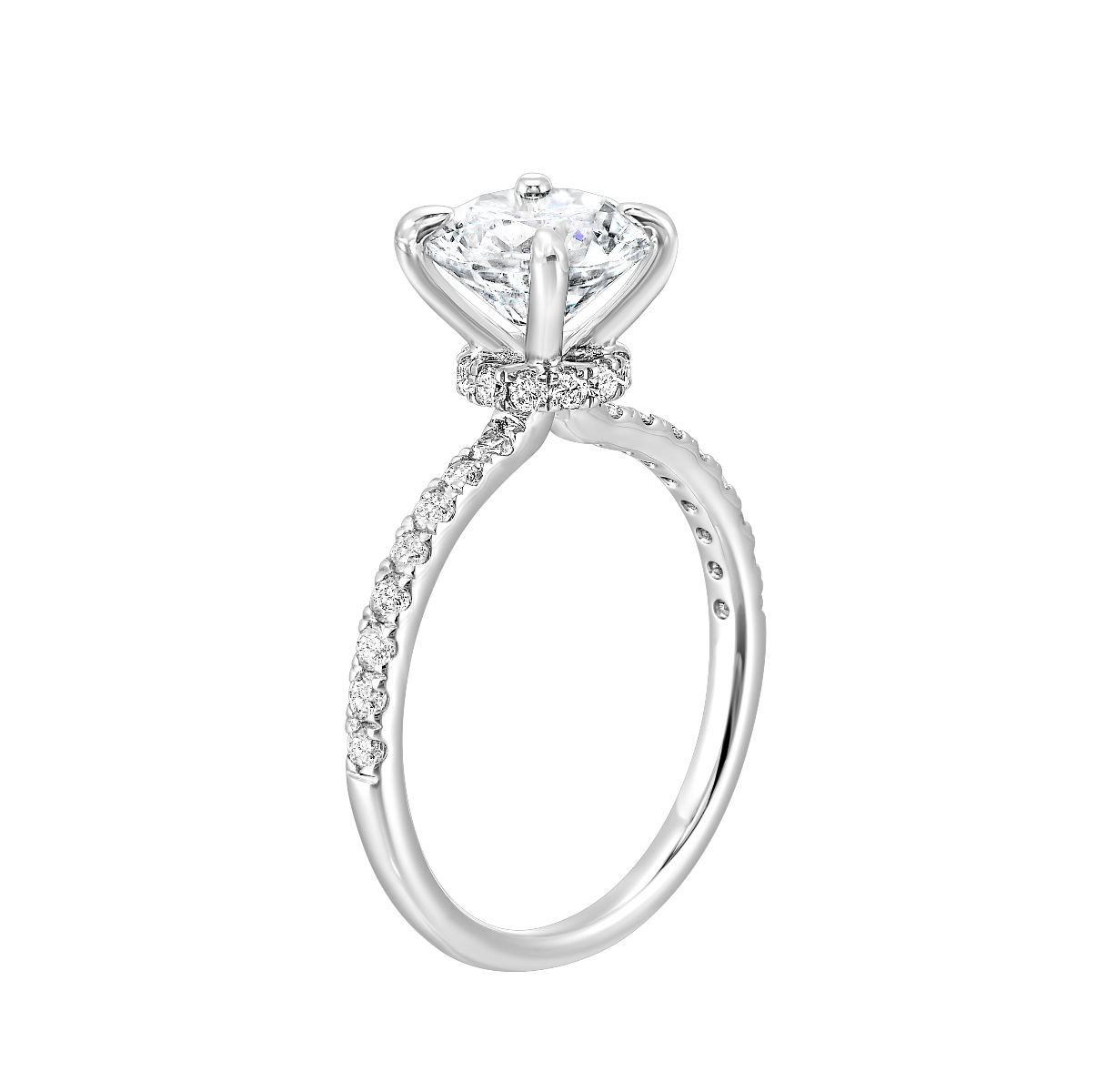Magnolia Diamond Semi-Mount Ring