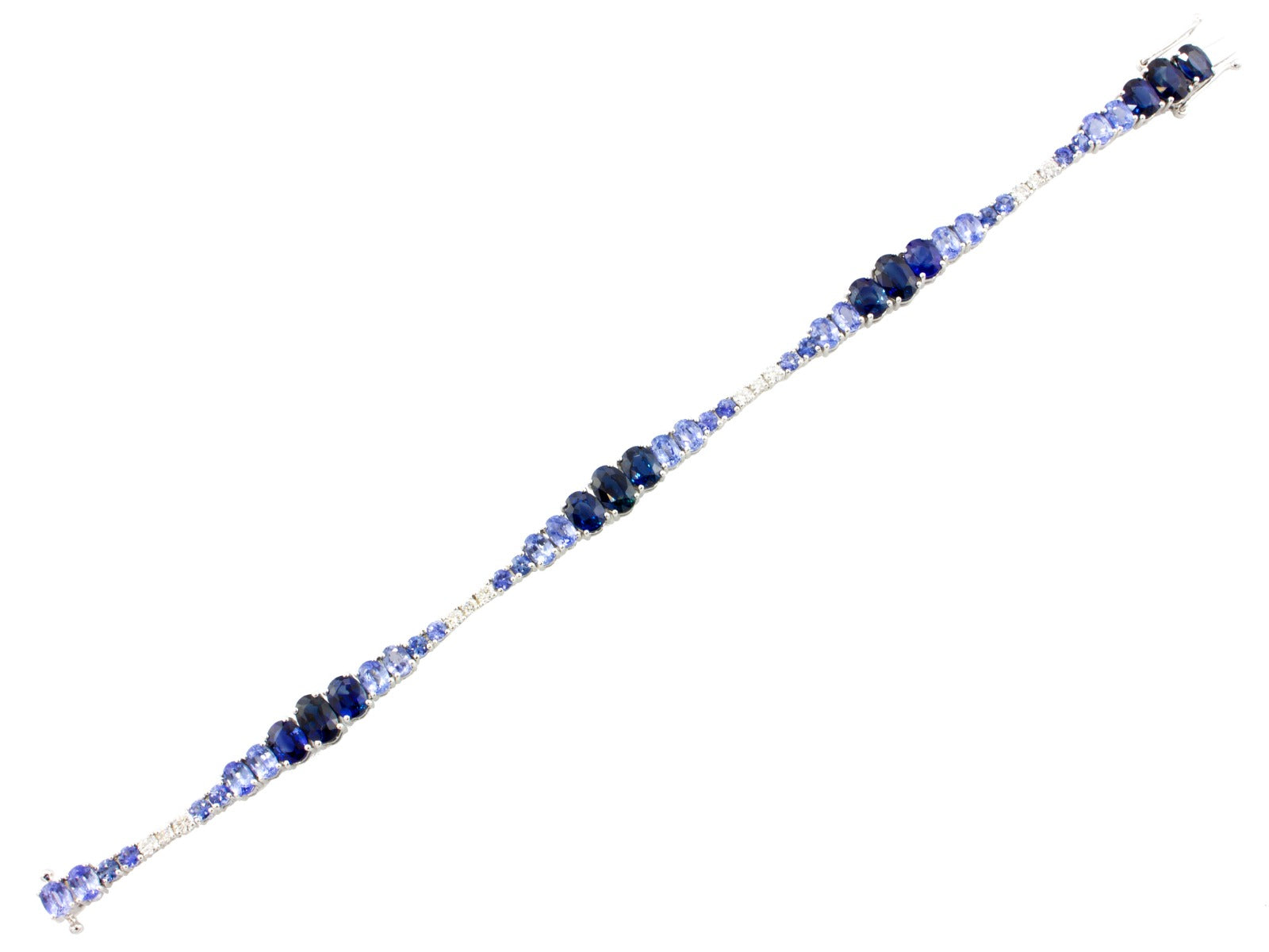 14kt White Gold Bellarri Sapphire Bracelet