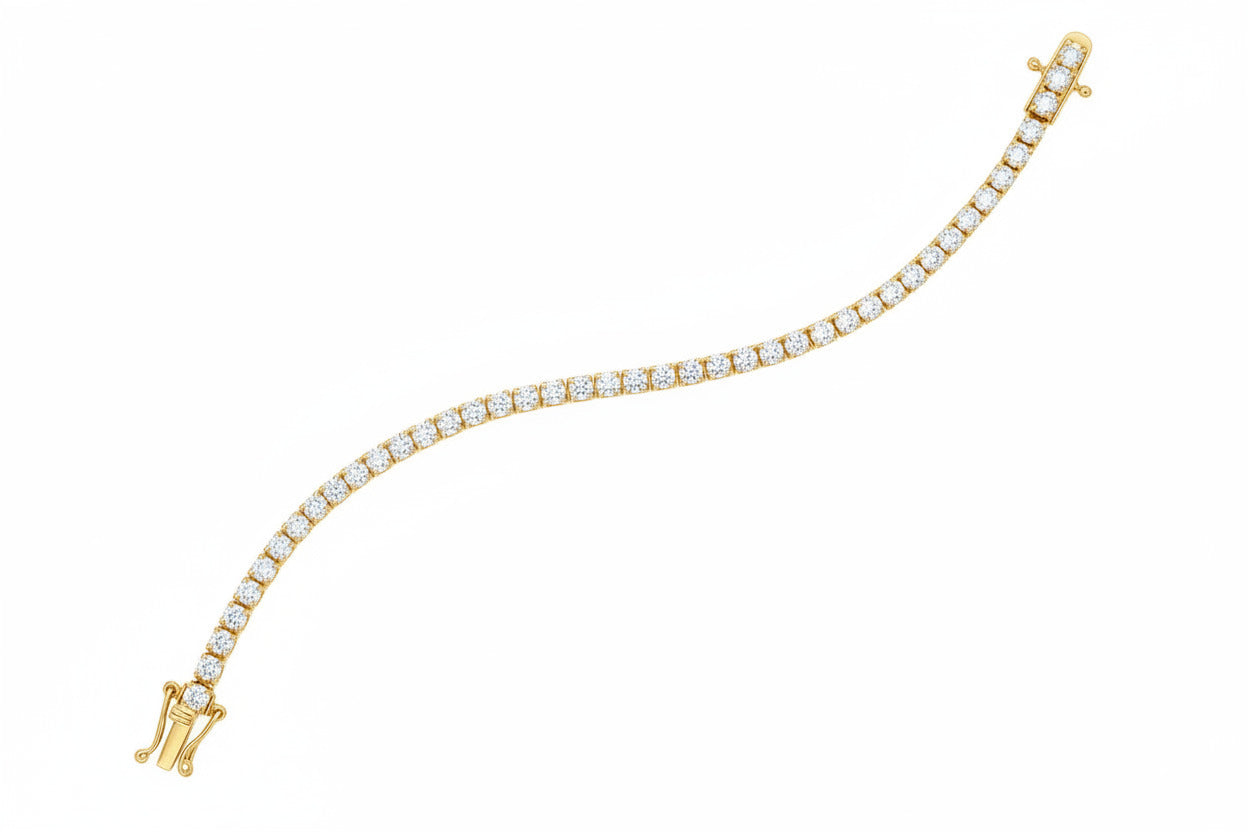 Front View 1ctw Diamond Tennis Bracelet