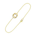 14K Yellow Gold Circle Bracelet