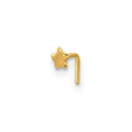 Luzine 14k 22 Gauge Polished Star Nose Stud