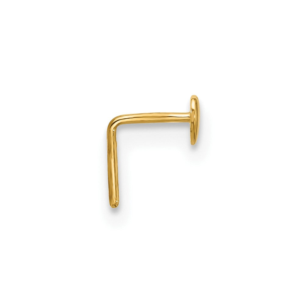 Zephira 14k 22 Gauge Polished Heart Nose Stud