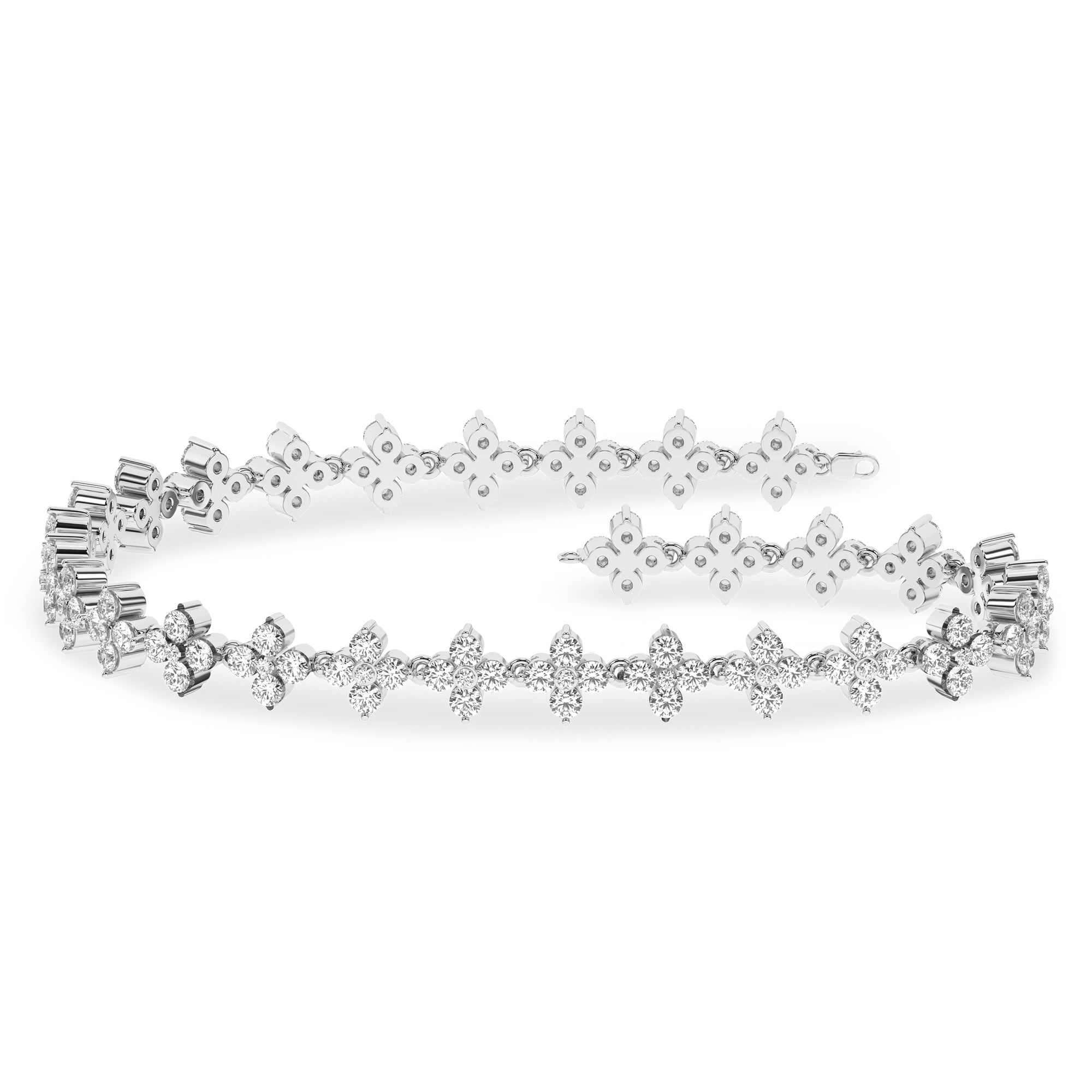 Flower Petals Stud Bracelet (Round)