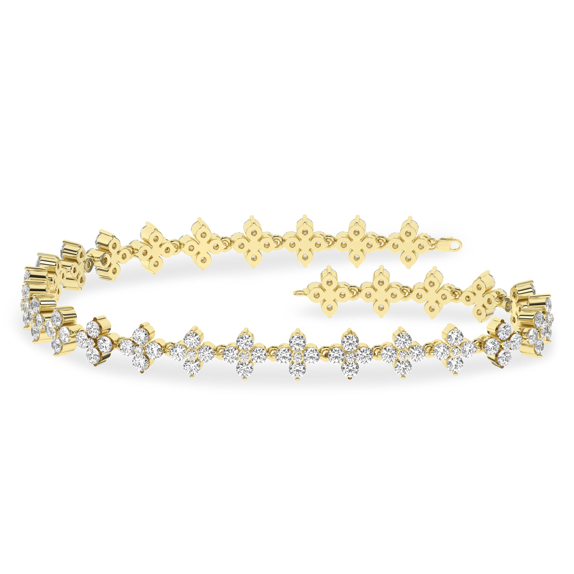 Flower Petals Stud Bracelet (Round)