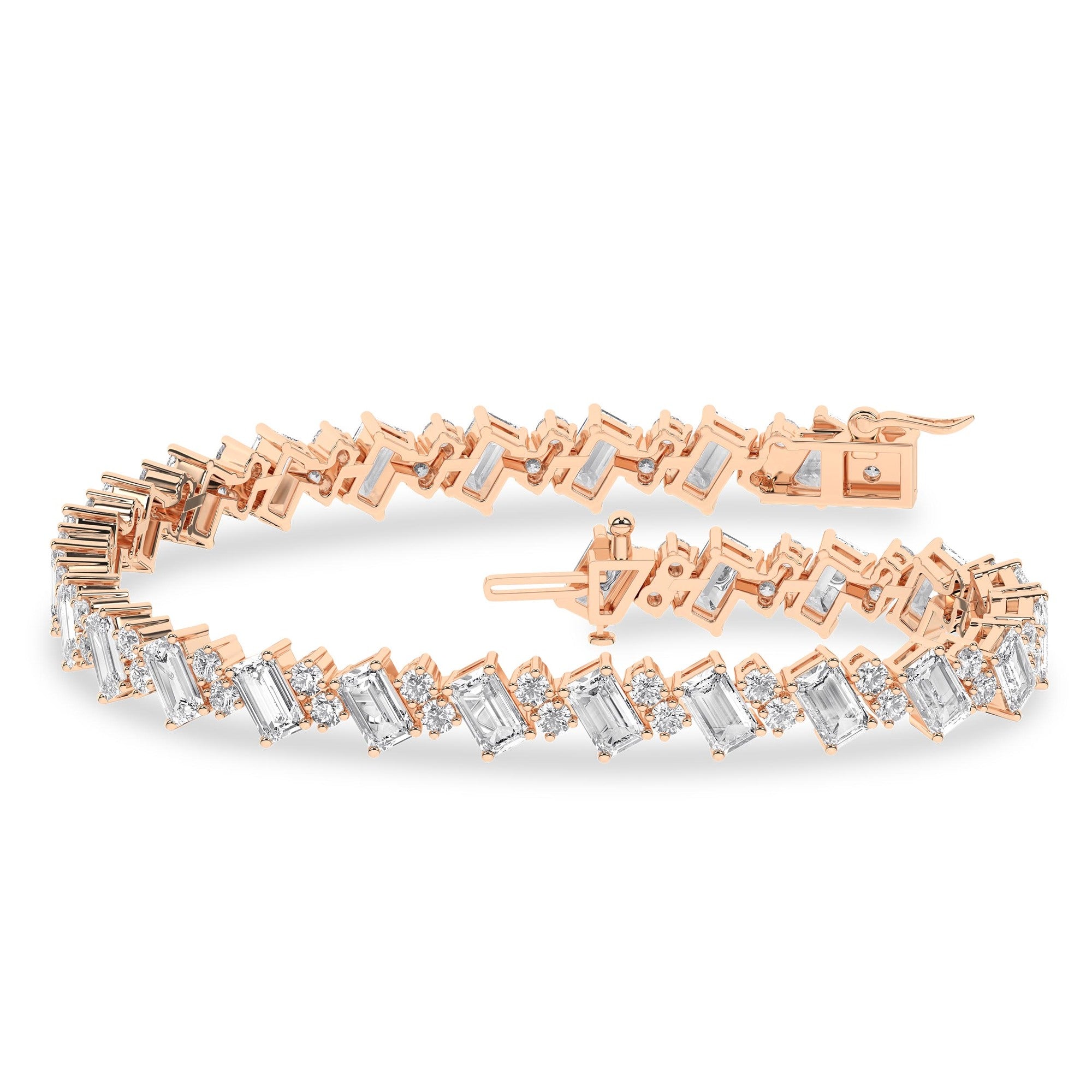 Calla Rhea 14K Rose Gold Emerald Bracelet