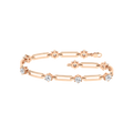 Open Link Diamond Bracelet (Round)