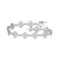Diamond Clover Leaf Bracelet (Round)