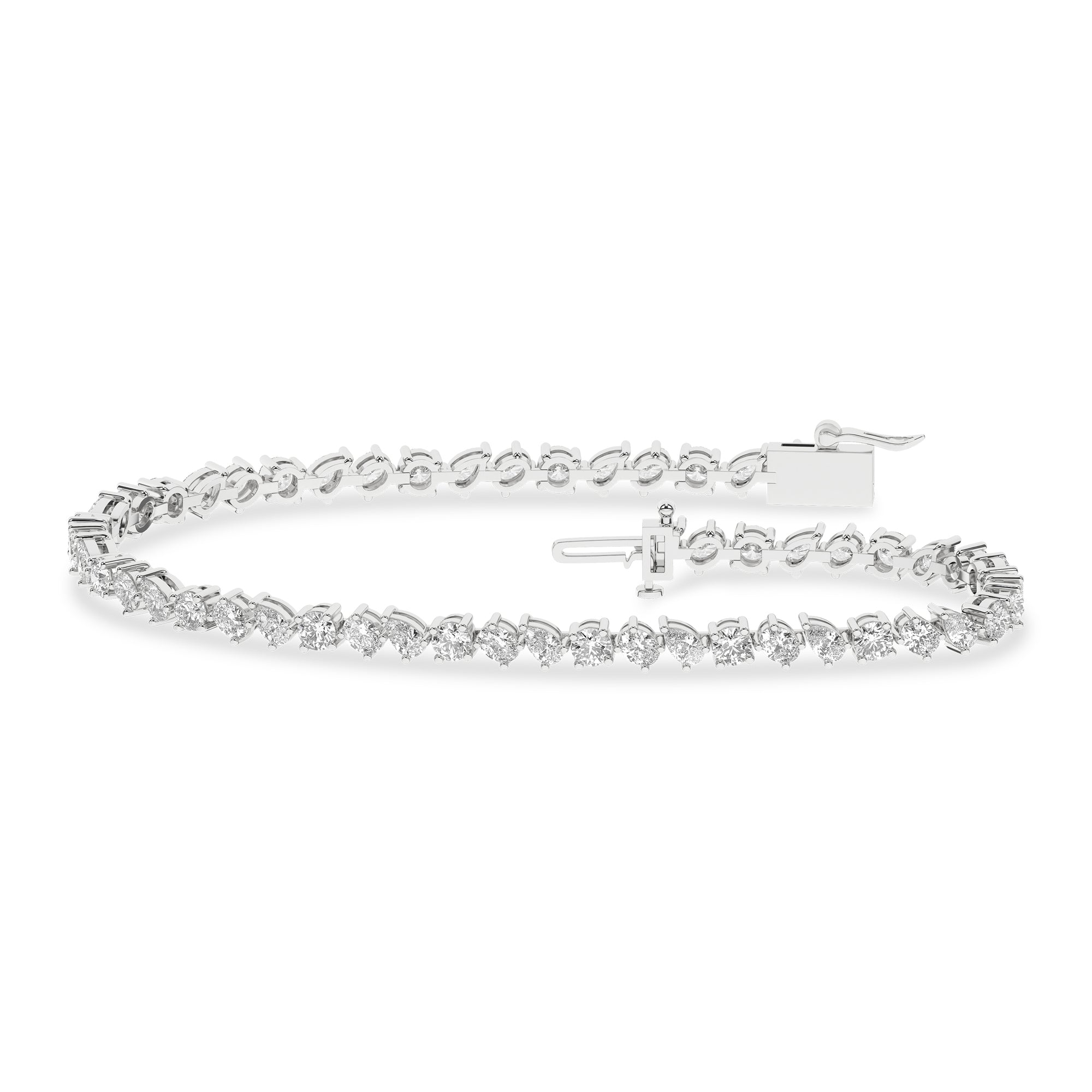 Tennis Bracelet (Mix-Round/Oval/Pear)