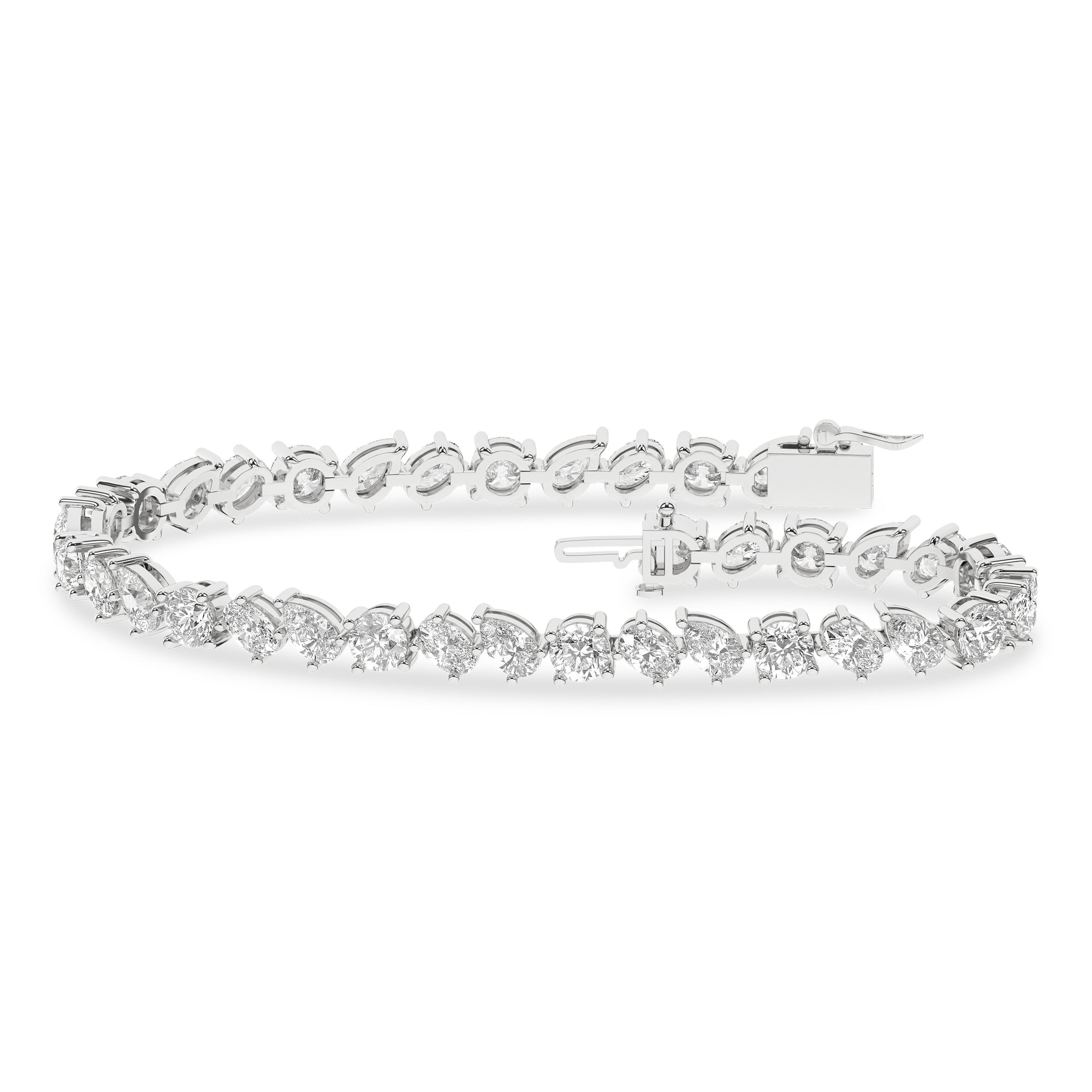 Tennis Bracelet (Mix-Round/Oval/Pear)