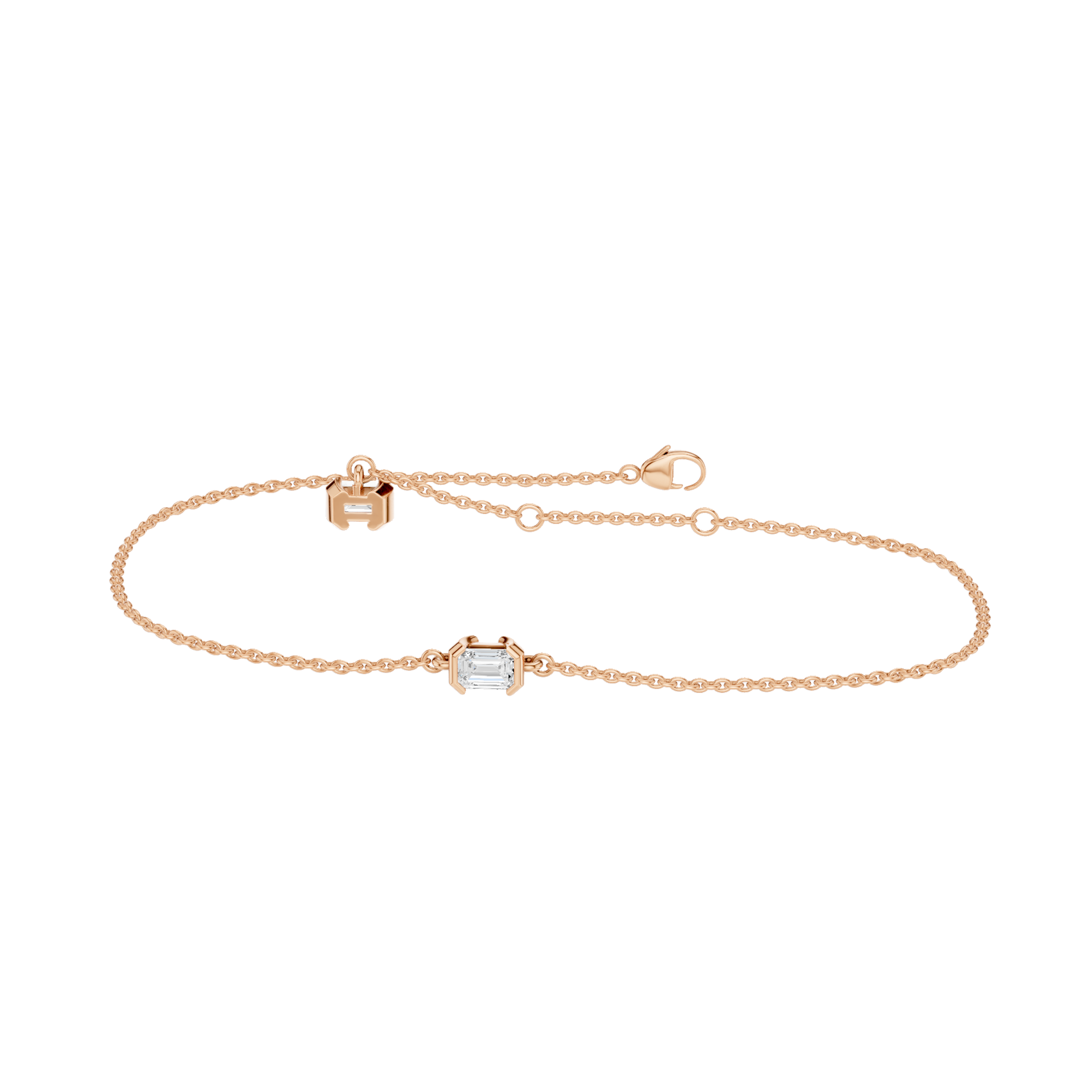 4-Prong Solitaire Bracelet(Emerald)