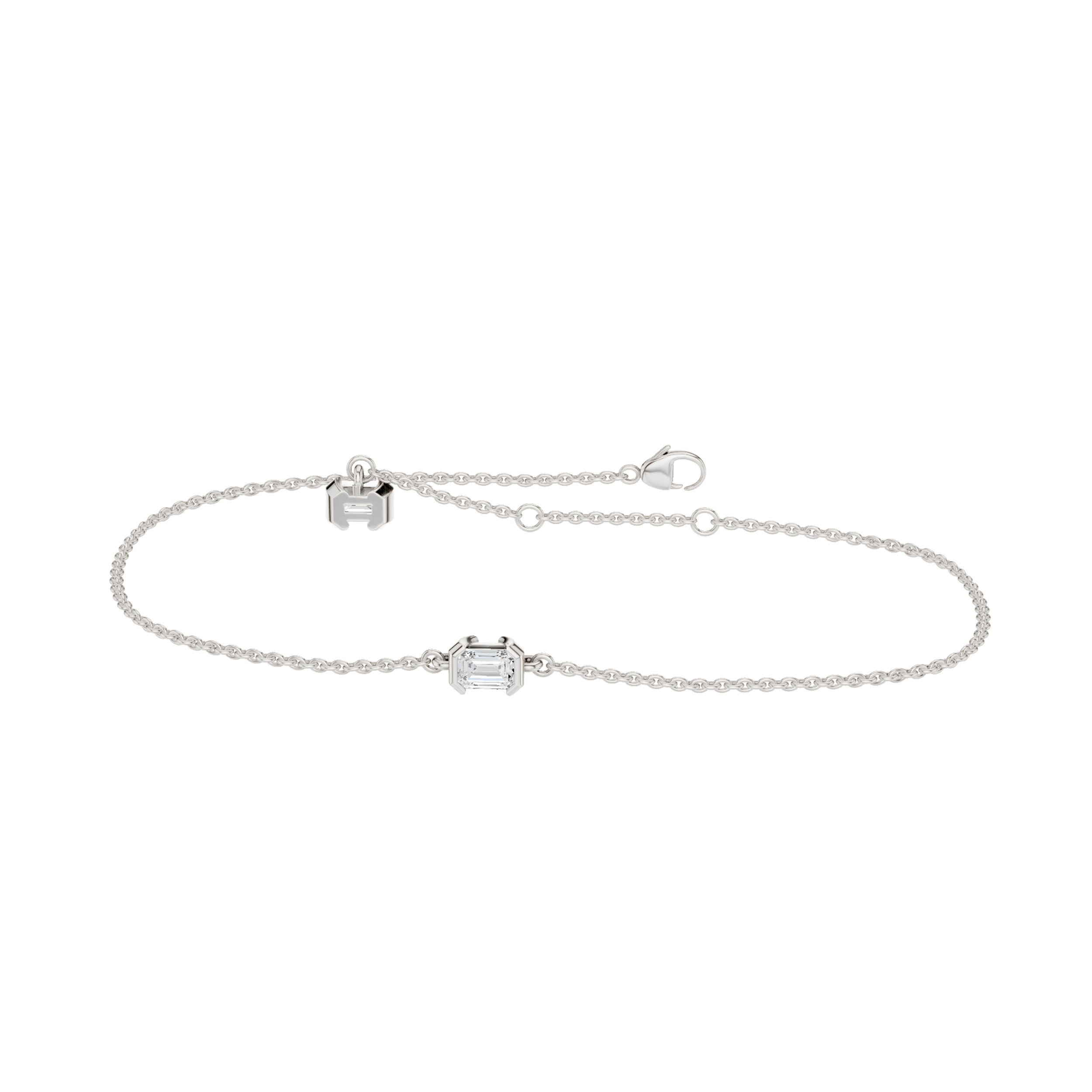 4-Prong Solitaire Bracelet(Emerald)