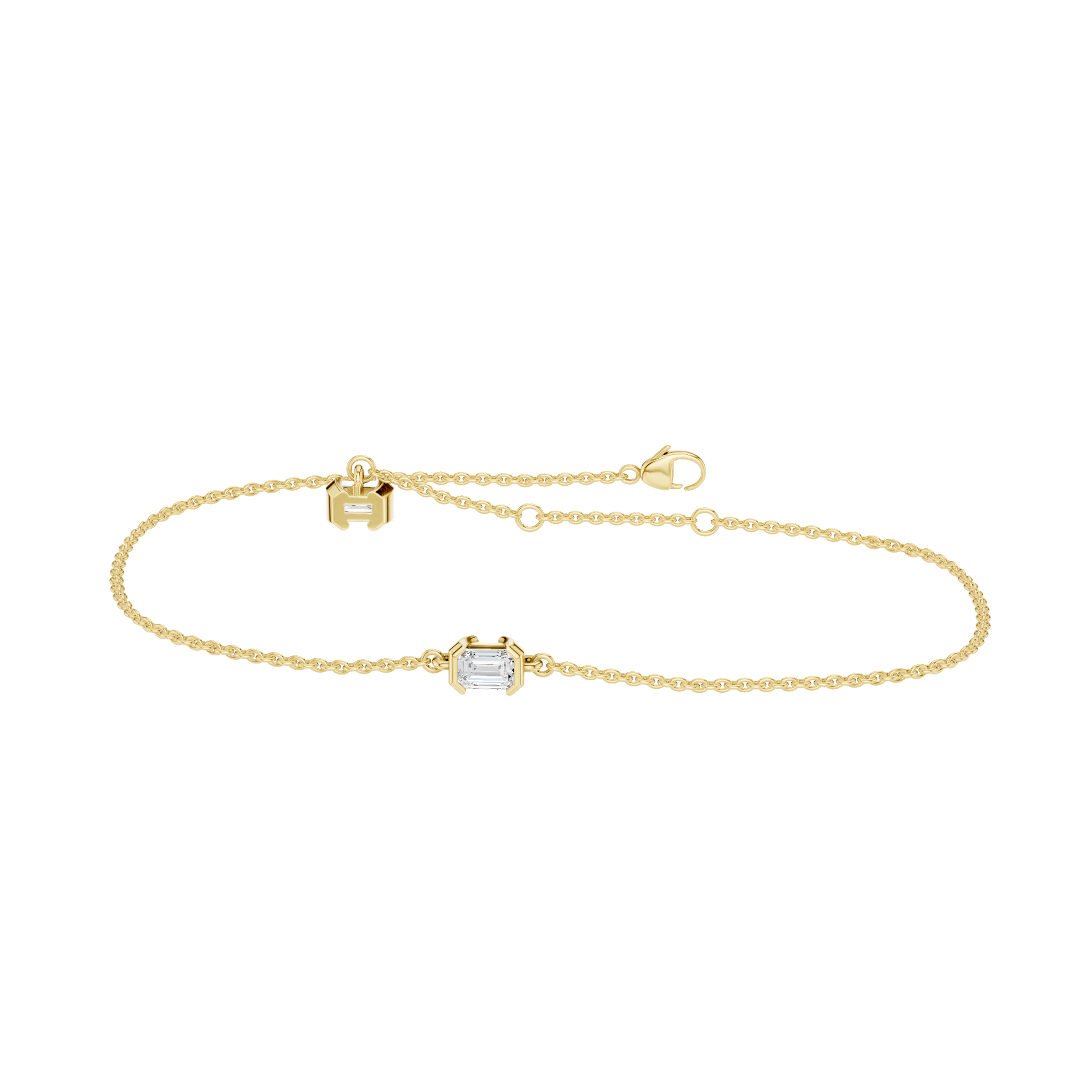 4-Prong Solitaire Bracelet(Emerald)
