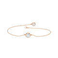 Bezel-Set Solitaire Bracelet(Round)