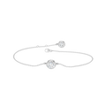 Bezel-Set Solitaire Bracelet(Round)