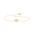 Bezel-Set Solitaire Bracelet(Round)