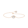 Bezel-Set Solitaire Bracelet(Round)