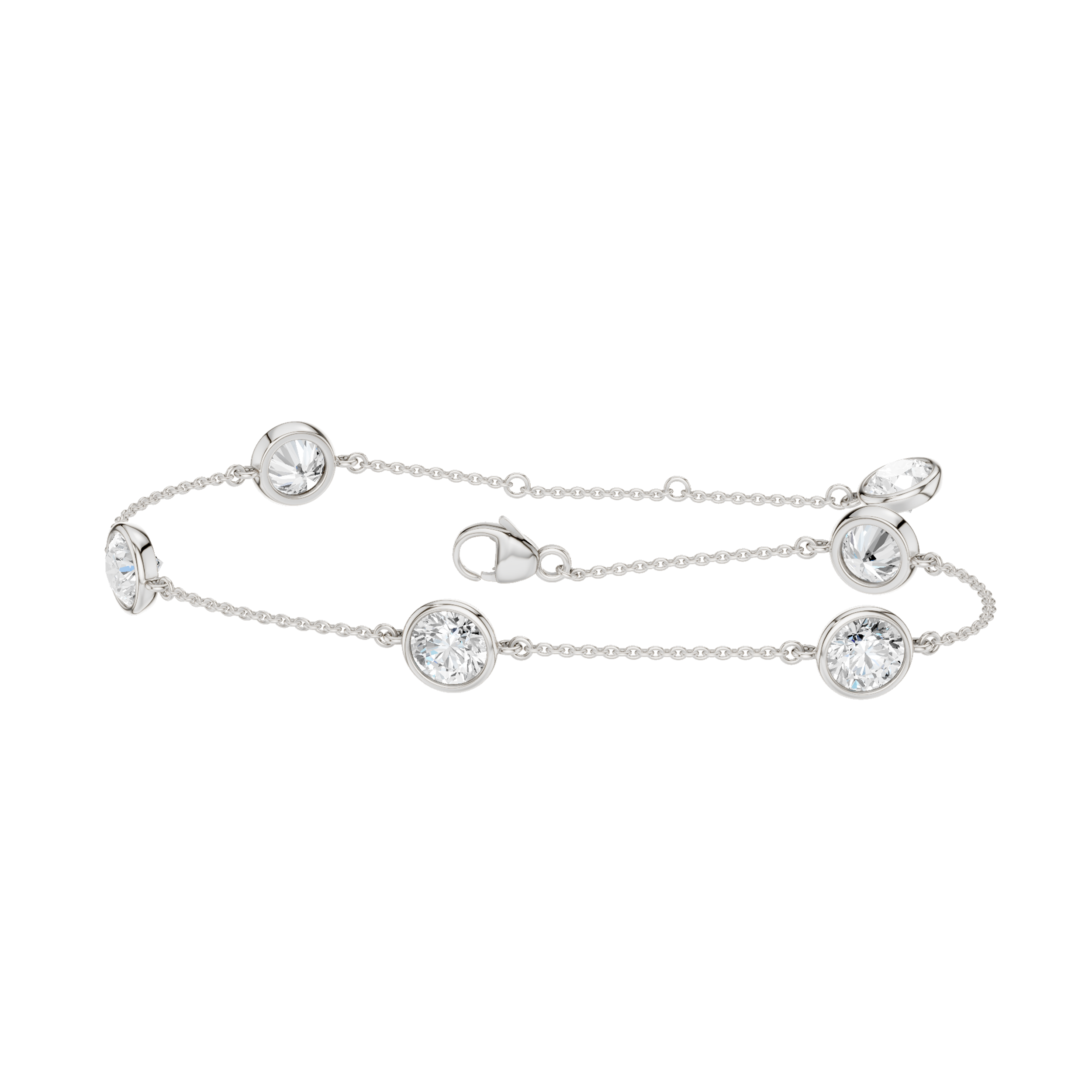 Station Bezel-set Bracelet(Round)