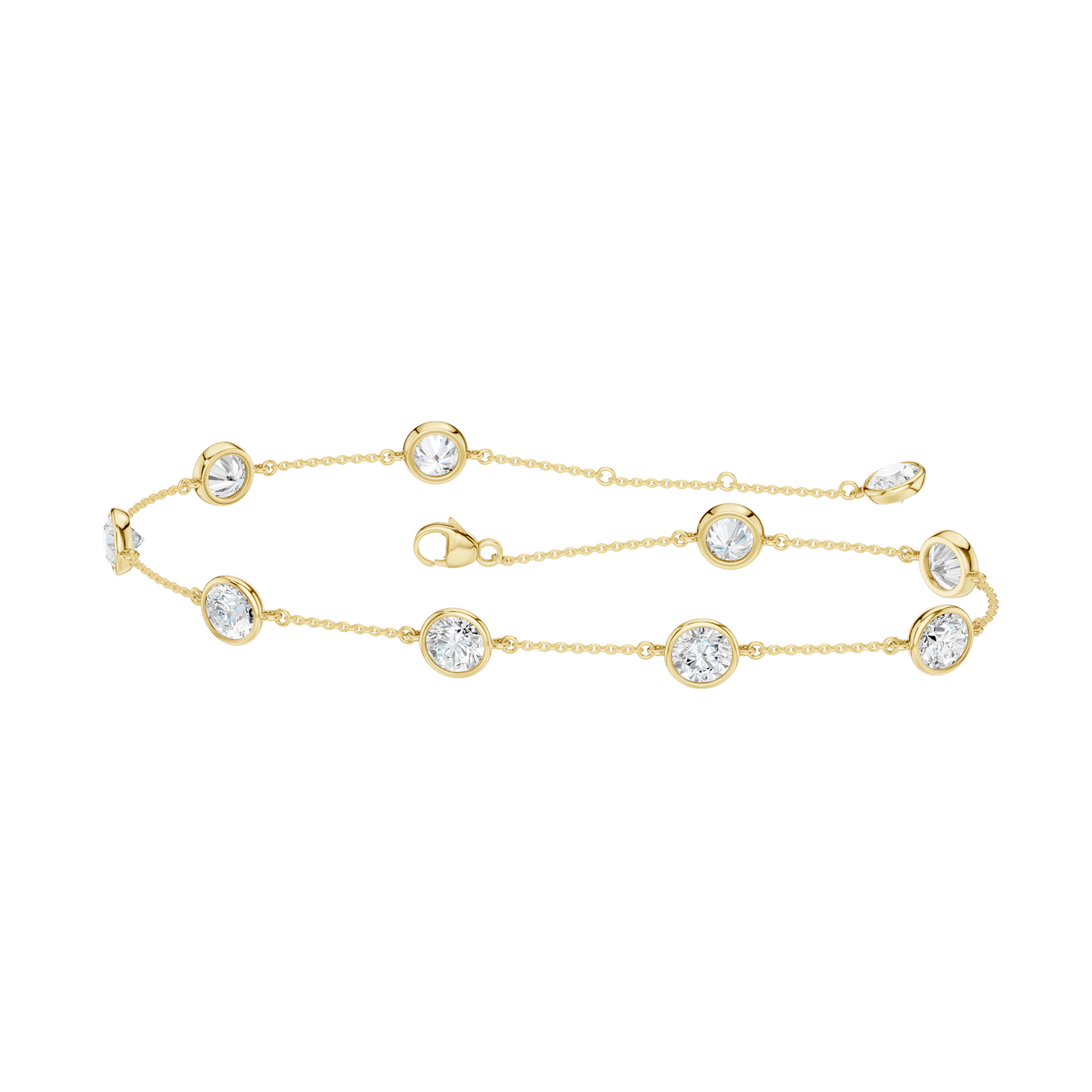Station Bezel-set Bracelet(Round)