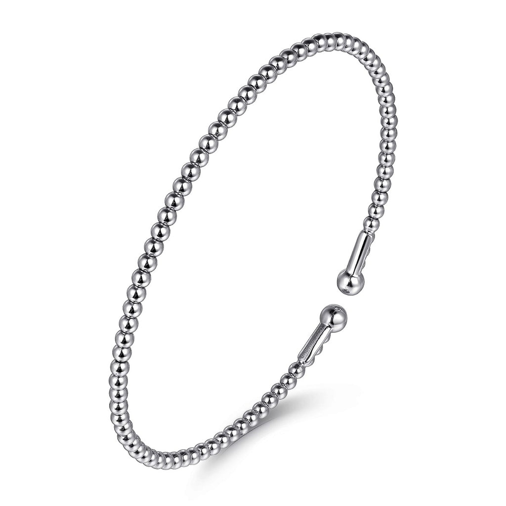 14K White Gold Bujukan Split Bangle