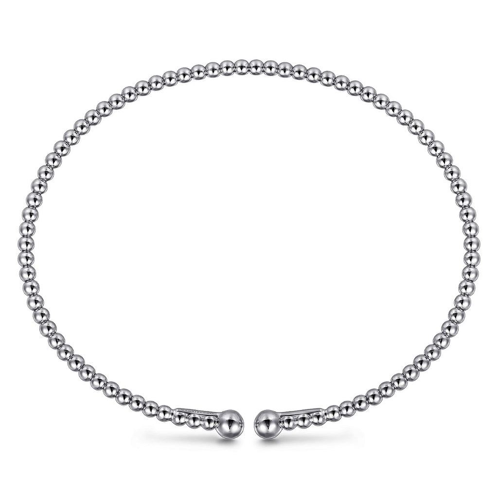 14K White Gold Bujukan Split Bangle