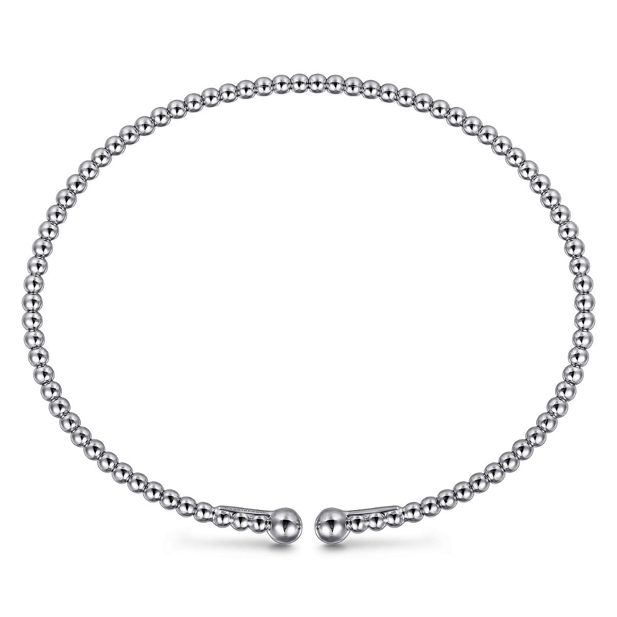 14K White Gold Bujukan Split Bangle