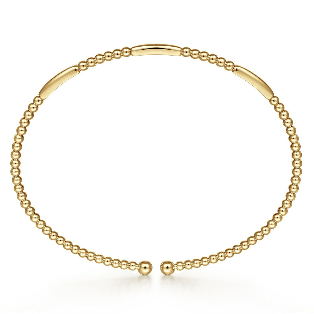 14K Yellow Gold Bujukan Open Bangle