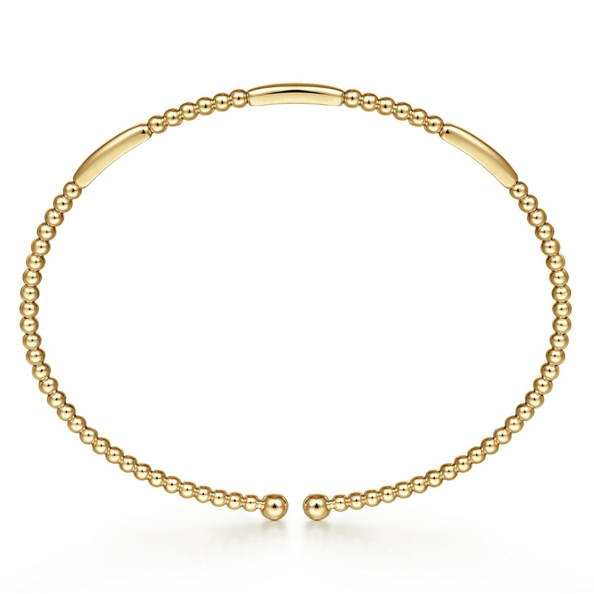 14K Yellow Gold Bujukan Open Bangle