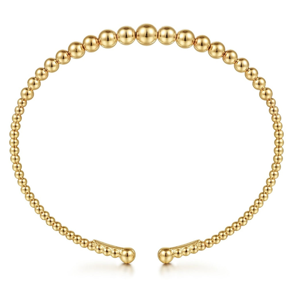 14K Yellow Gold Bujukan Open Bangle