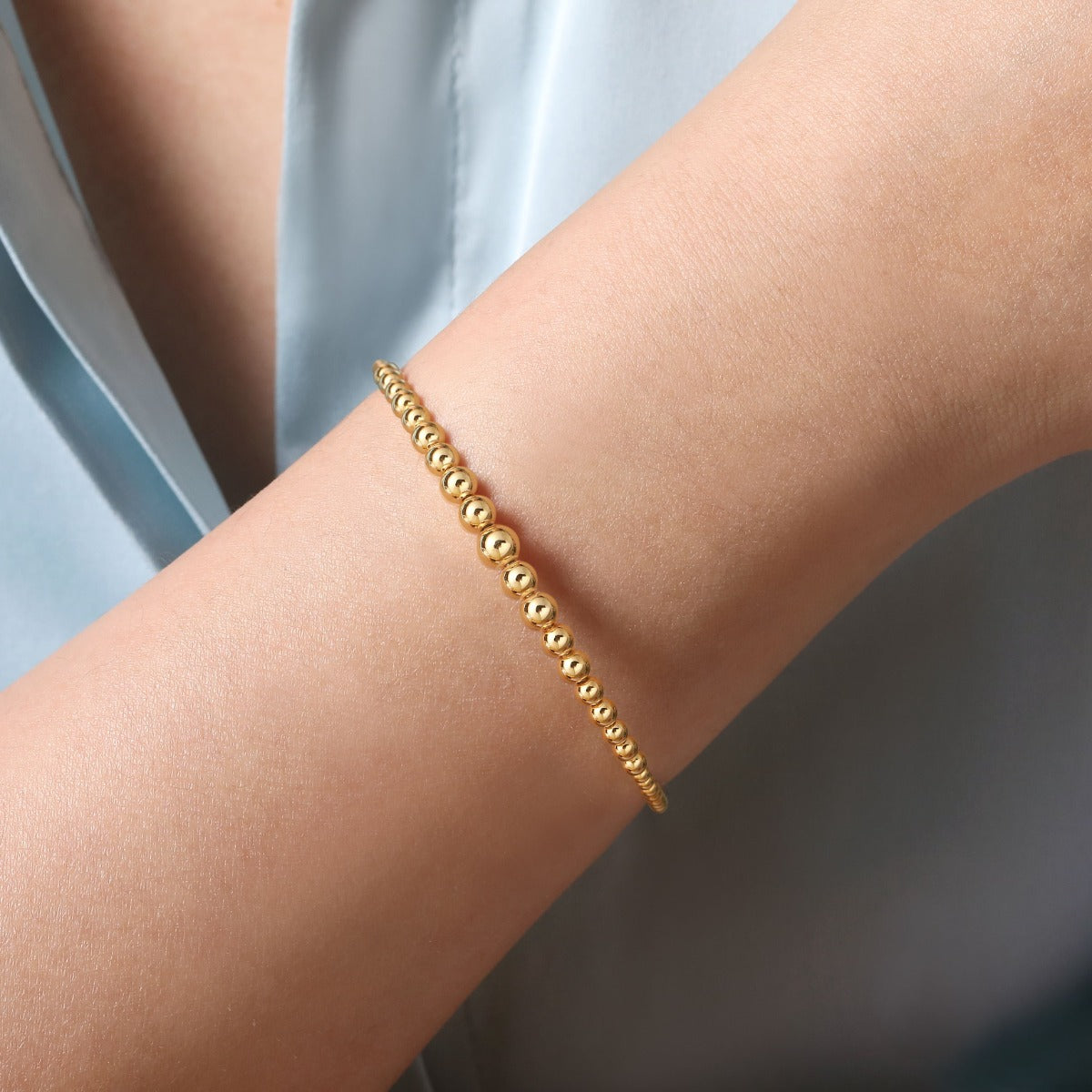 14K Yellow Gold Bujukan Open Bangle