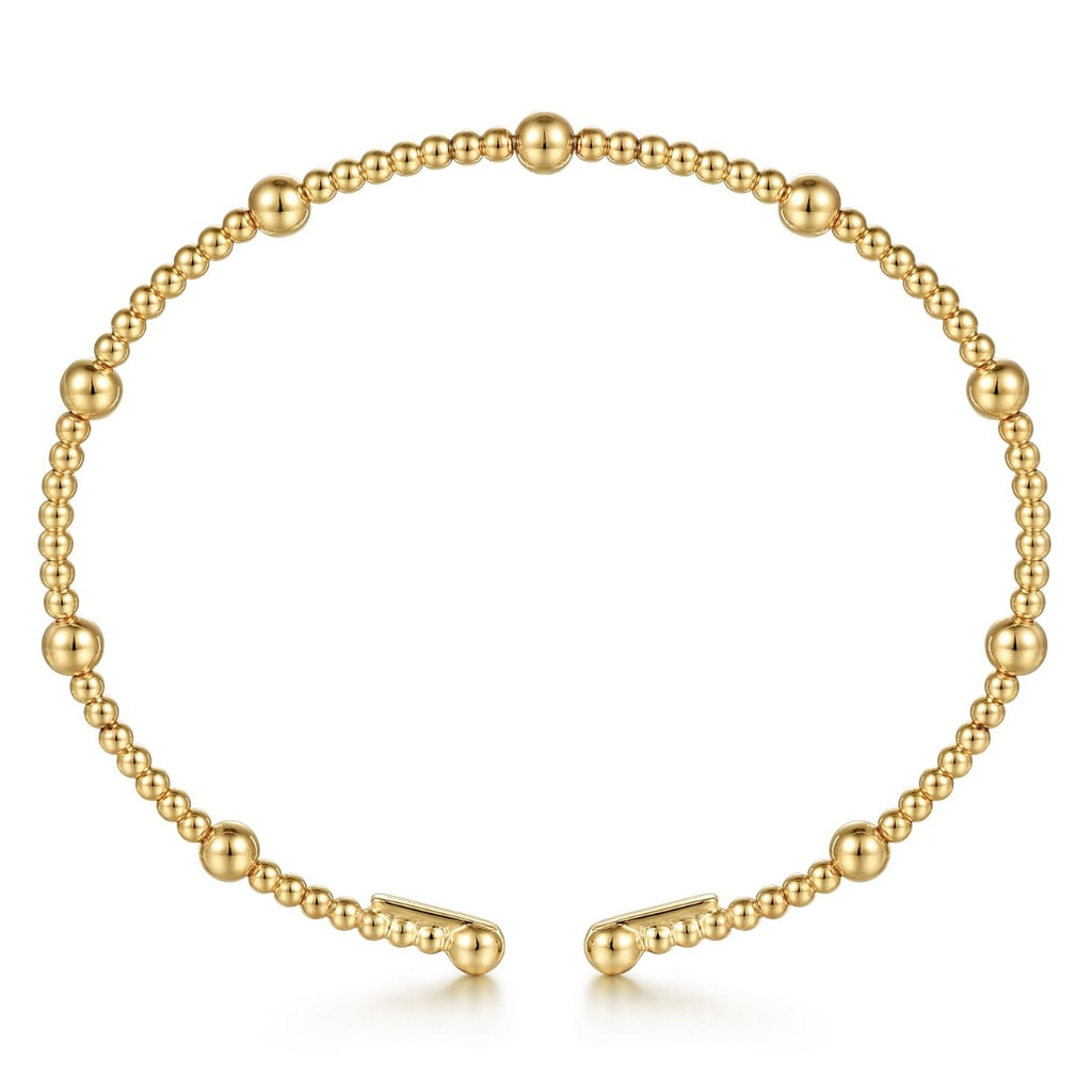 14K Yellow Gold Bujukan Split Bangle