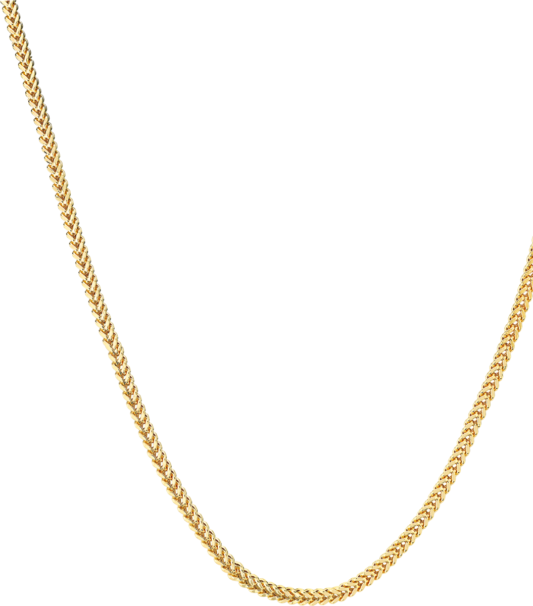 10k Yellow Gold 3.8mm Semi-Solid Diamond Cut Franco