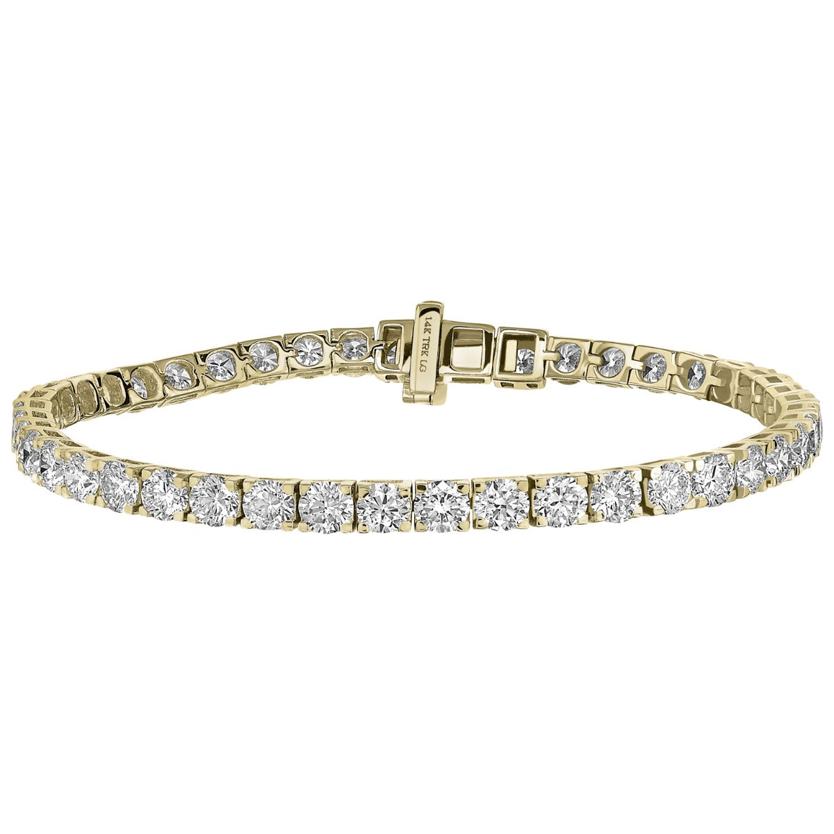 The Radiant Elegance Tennis Bracelet - Yellow Gold 3ctw Lab Grown *IGI Certified*
