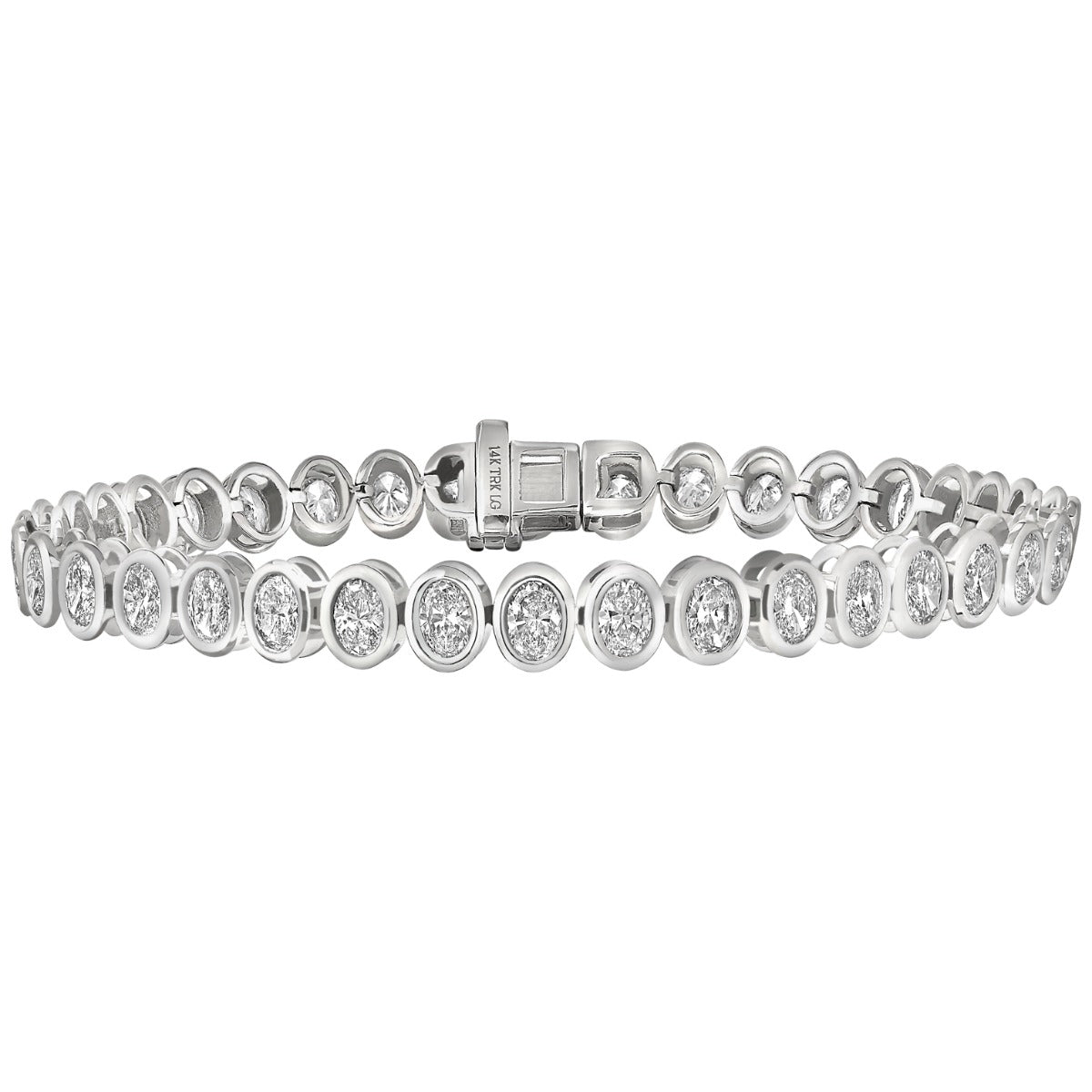 Eternal Grace White Gold Lab-Grown 6 CTW Diamond Tennis Bracelet