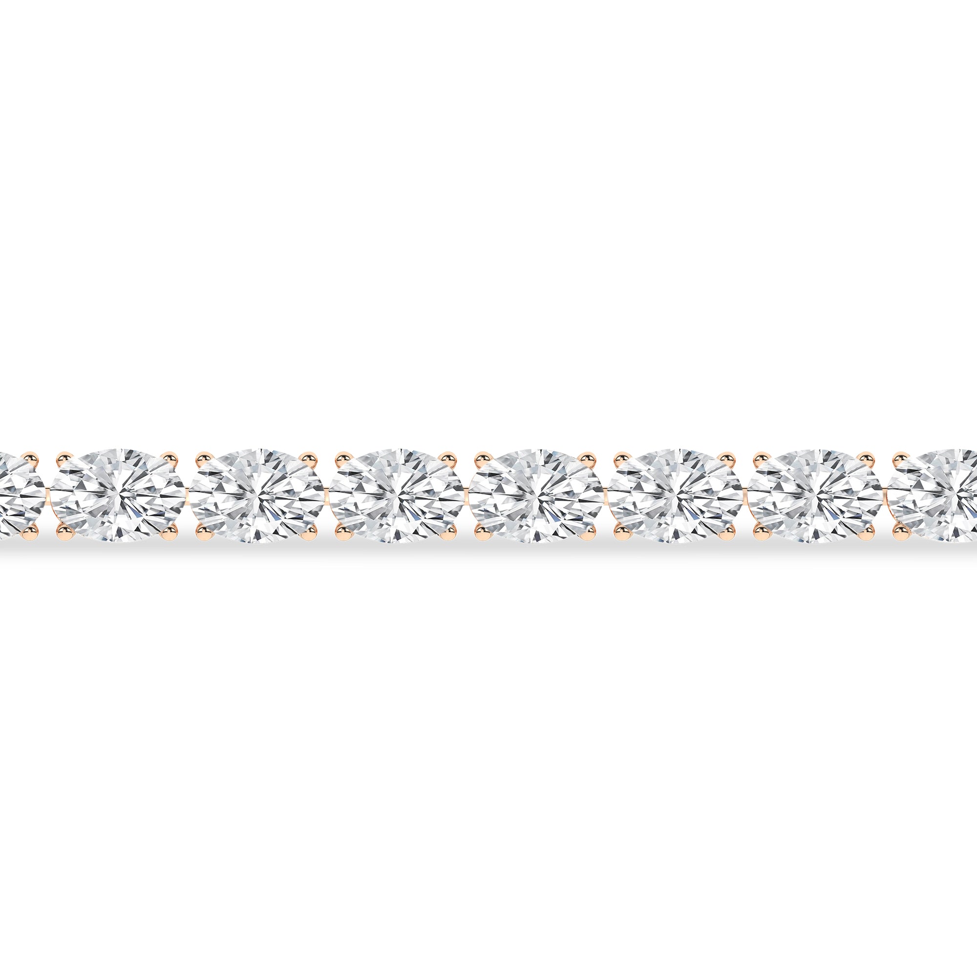 Vega Willow 14K Rose Gold lab grown diamond Bracelet