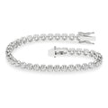 Crown Prong-Tennis Bracelet (Round)
