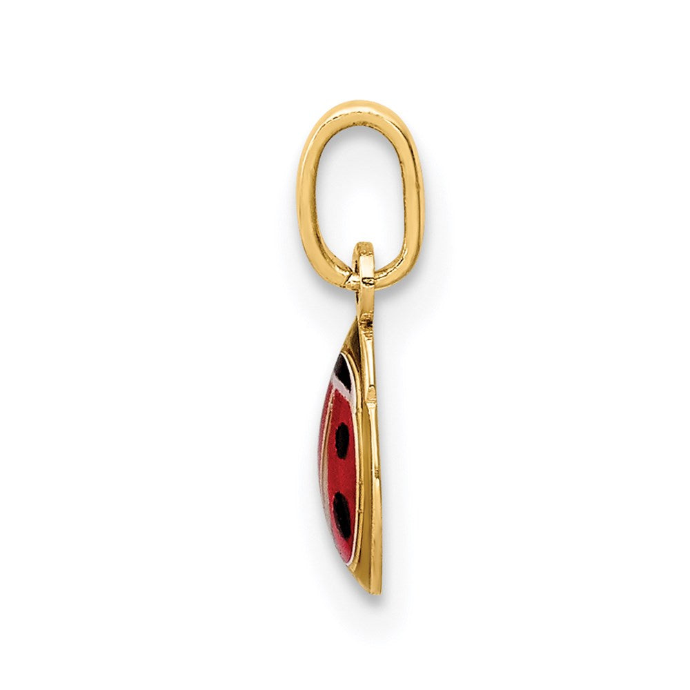 Gentle Harbor Gleaming Dahlia 14K Enamel Ladybug Charm