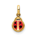 Gentle Harbor Gleaming Dahlia 14K Enamel Ladybug Charm