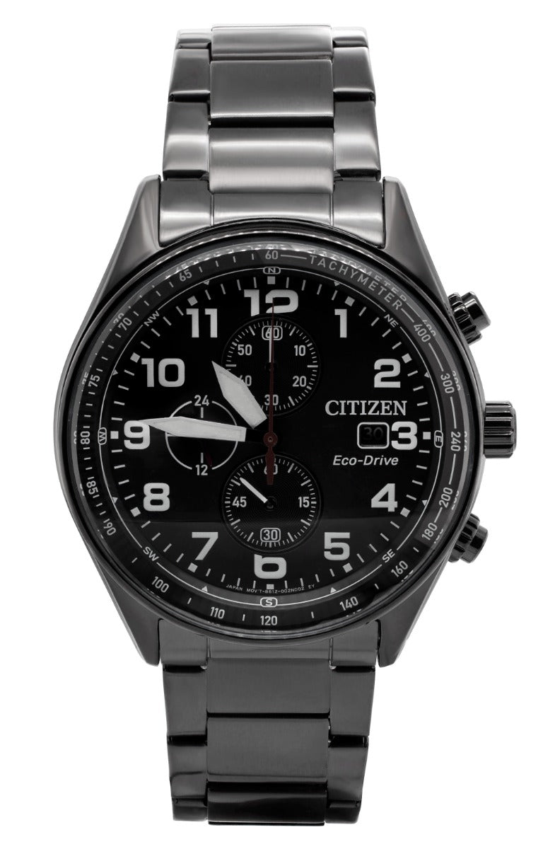 2327796 Citizen Tactical Chronograph 43mm Black Stainless Steel