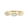 LysArLo 14K Yellow Gold Diamond Ring