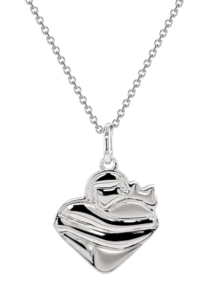 LCHS Sterling Silver Cat Pendant