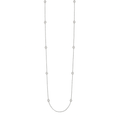 Elysian Victoire Diamond Station Necklace in 14K Rose Gold